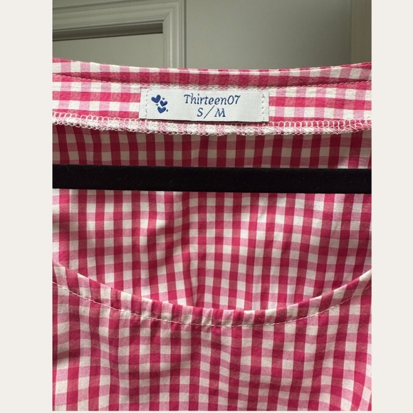 Hot Pink Checkered Thirteen07 Mini Dress - Picture 4 of 4